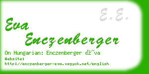 eva enczenberger business card